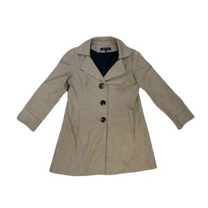 Vintage  Anne Klein Blazer Overcoat | Brown Houndstooth | Size 6